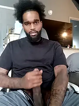 EbonyKing69 — Ass naked cum session