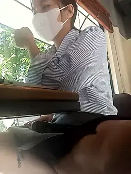 Michiko1 — sneaking around in the cafe